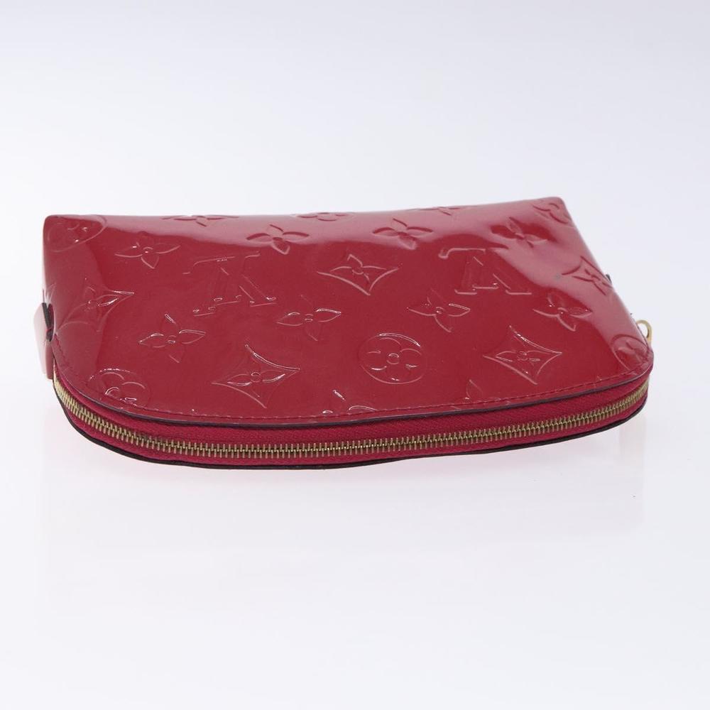 LOUIS VUITTON Monogram Vernis Pochette Cosmetic Rose Indian M90009 Auth 134589 - Picture 5 of 16